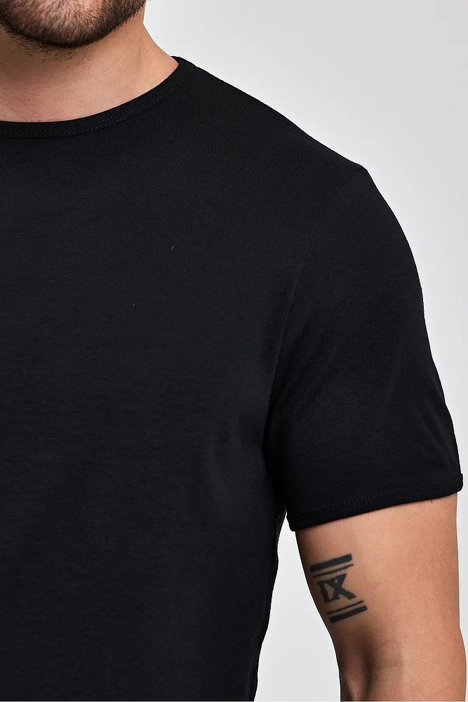 Rodi Jeans Erkek Regular Fit Ribana Bisiklet Yaka Cotton Basic T-shirt