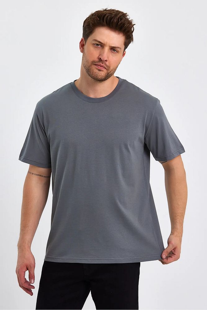 Rodi Jeans Erkek Bisiklet Yaka Relax Fit  Cotton Basic T-shirt