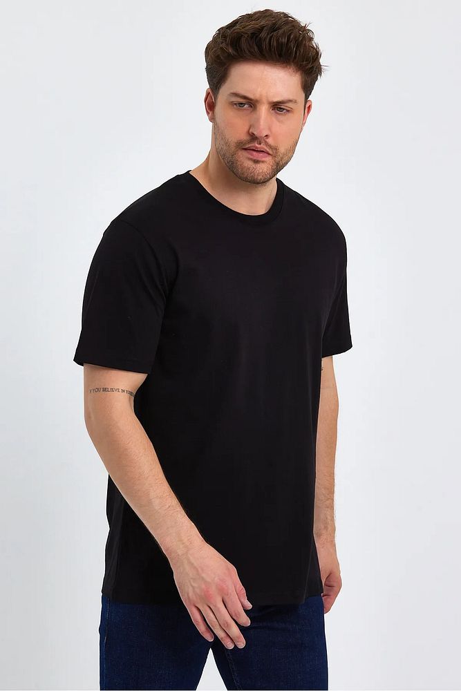 Rodi Jeans Erkek Bisiklet Yaka Relax Fit  Cotton Basic T-shirt