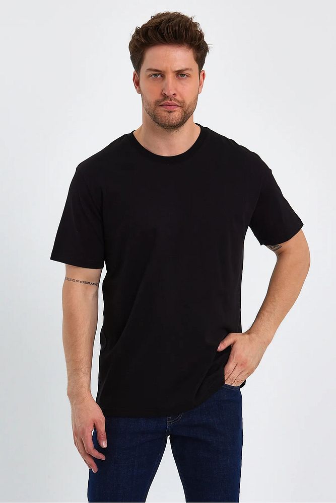 Rodi Jeans Erkek Bisiklet Yaka Relax Fit  Cotton Basic T-shirt
