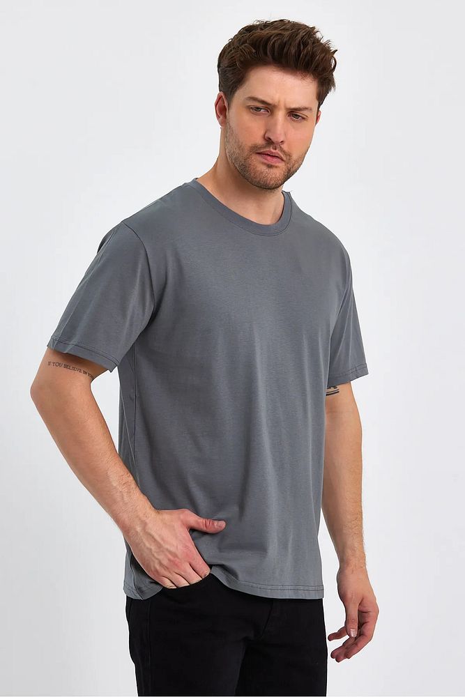 Rodi Jeans Erkek Bisiklet Yaka Relax Fit  Cotton Basic T-shirt