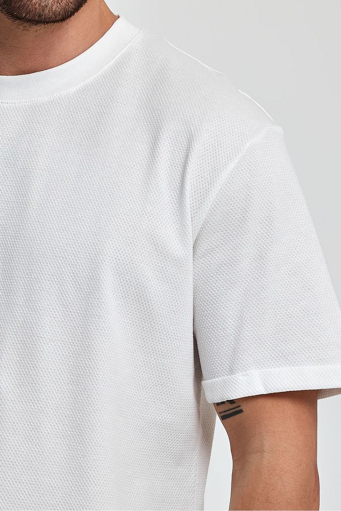 Rodi Jeans Erkek Petek Süprem Dokuma Bisiklet Yaka Relaxed Fit Cotton T-shirt