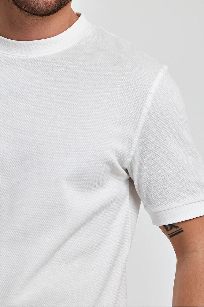 Rodi Jeans Erkek Regular Fit Petek Süprem Dokuma Bisiklet Yaka Cotton T-shirt
