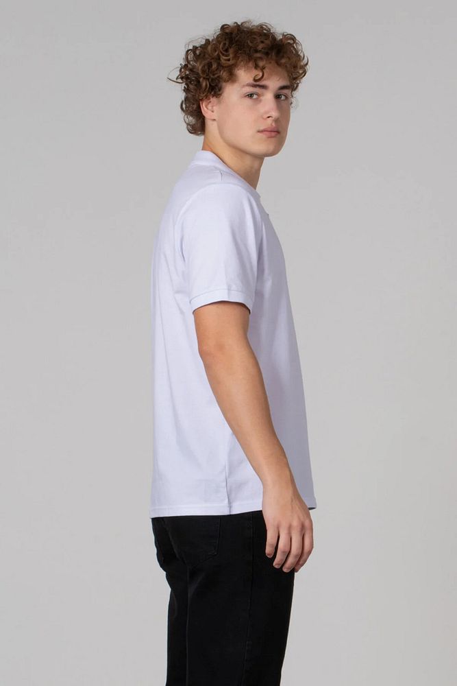 Erkek Açık Pat Likralı Polo V Yaka Pike T-Shirt