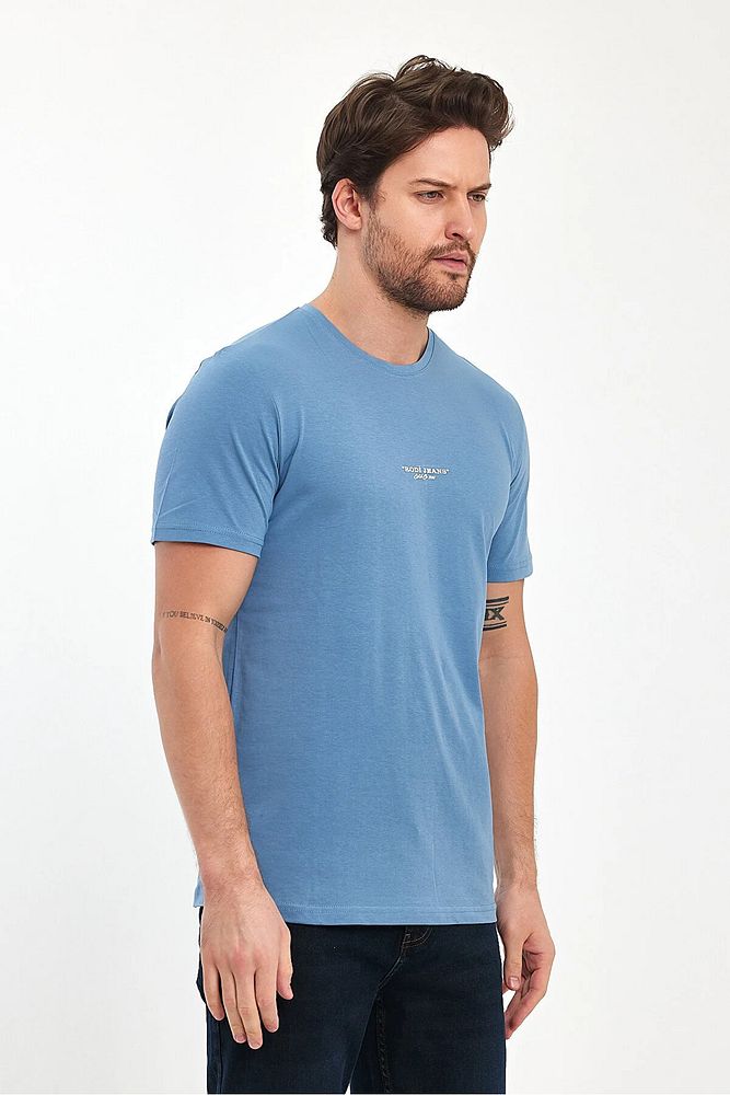 Rodi Jeans Erkek Bisiklet Yaka Rahat Kalıp Rodi Jeans Baskılı Pamuklu T-Shirt