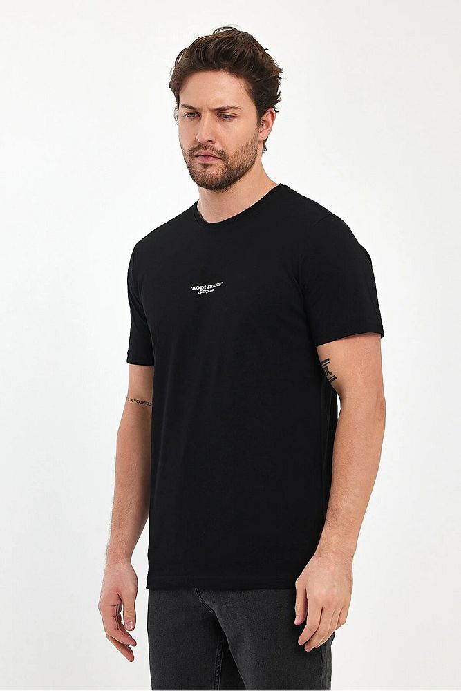 Rodi Jeans Erkek Bisiklet Yaka Rahat Kalıp Rodi Jeans Baskılı Pamuklu T-Shirt