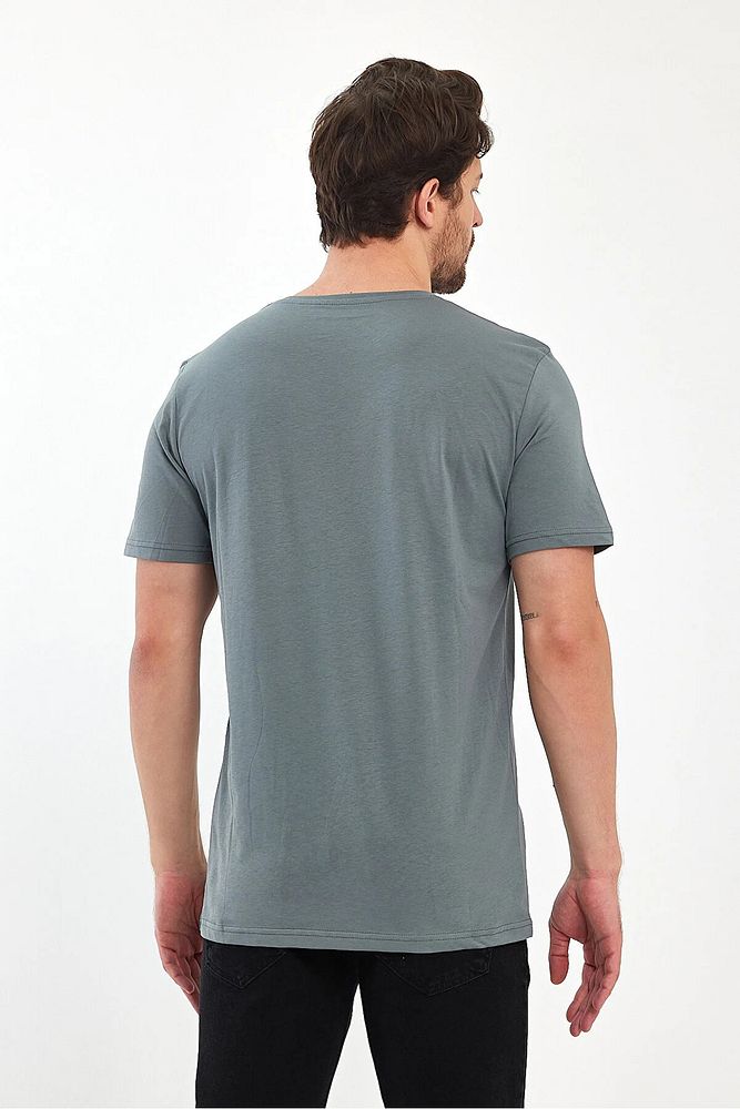 Rodi Jeans Erkek Bisiklet Yaka Rahat Kalıp Rodi Jeans Baskılı Pamuklu T-Shirt