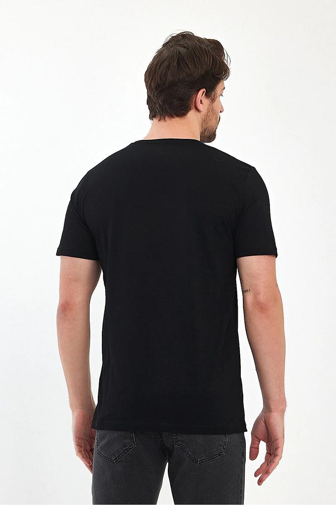 Rodi Jeans Erkek Bisiklet Yaka Rahat Kalıp Rodi Jeans Baskılı Pamuklu T-Shirt