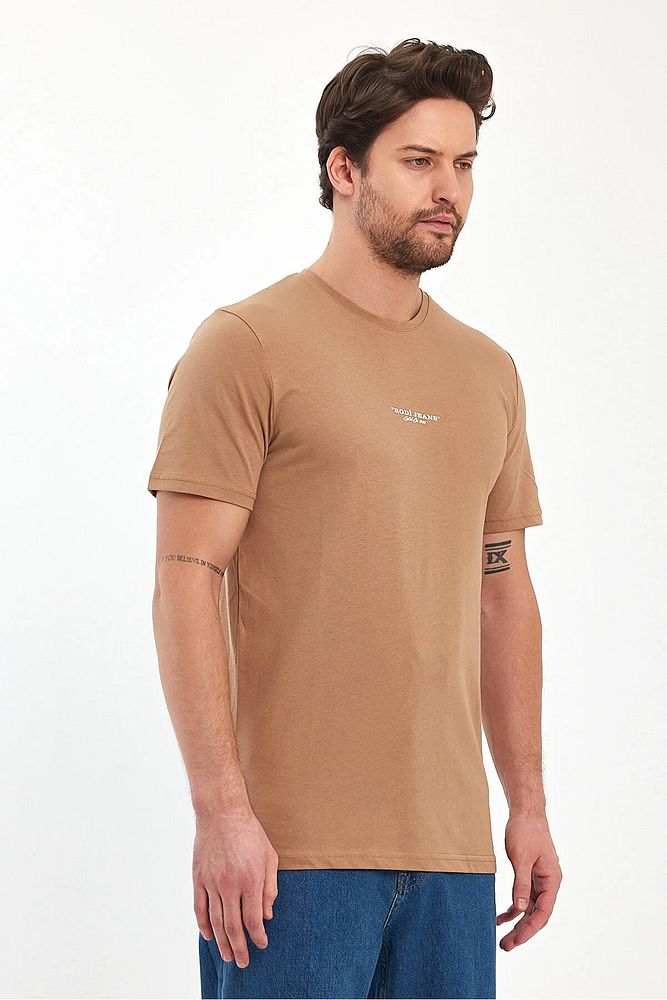 Rodi Jeans Erkek Bisiklet Yaka Rahat Kalıp Rodi Jeans Baskılı Pamuklu T-Shirt
