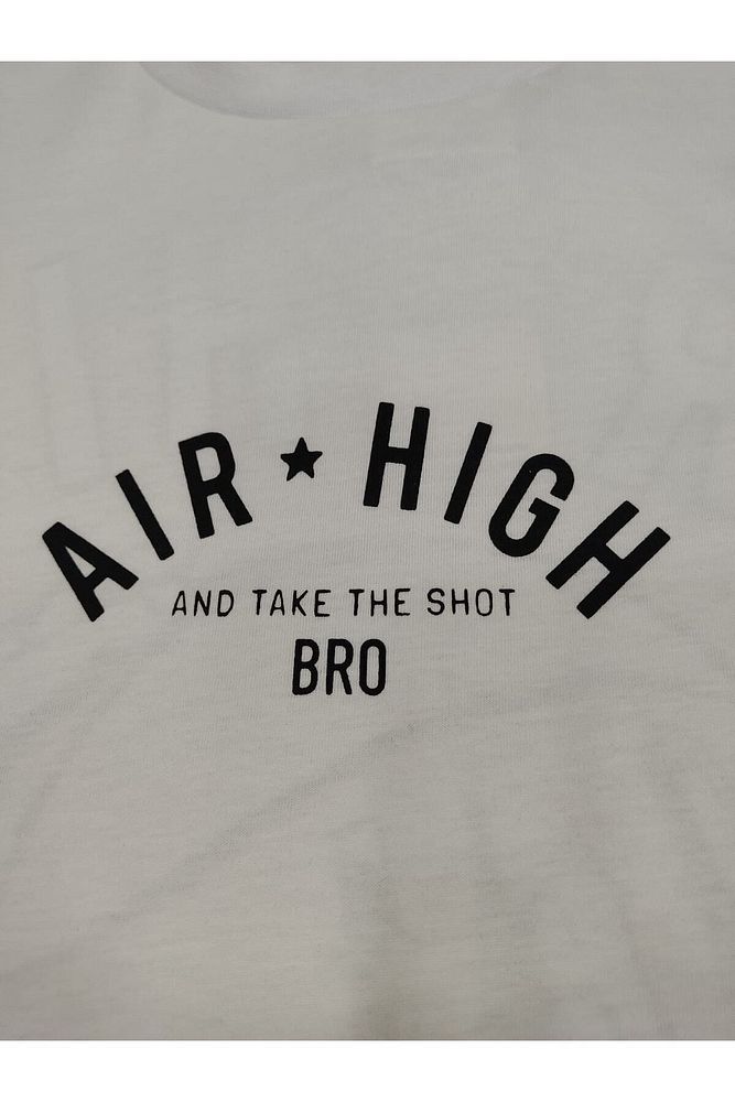 Erkek Air High Baskılı Oversize T-shirt