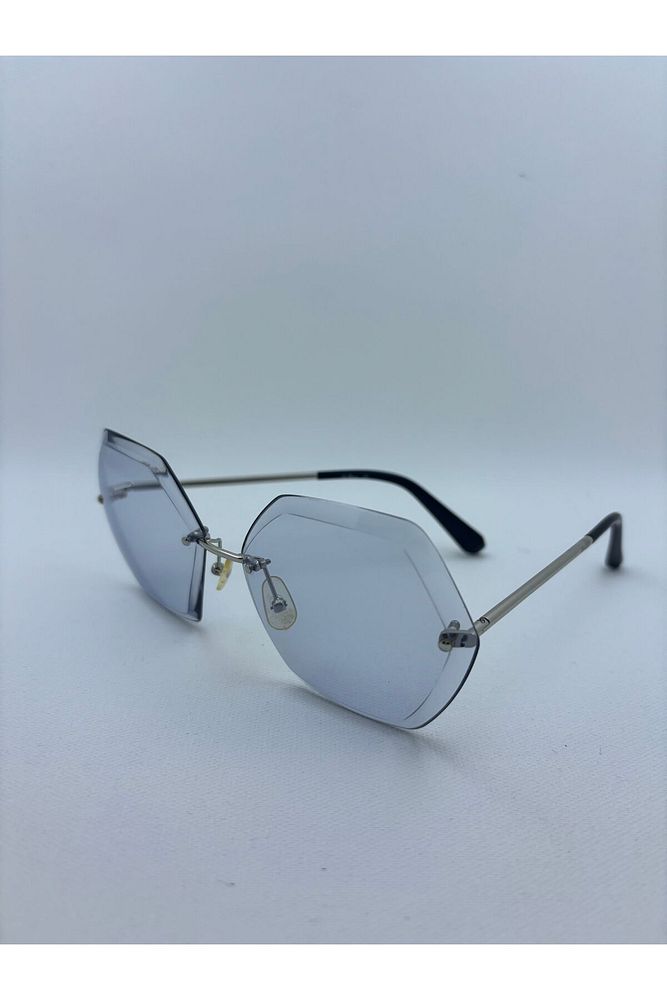 Eyewear lazer kesim bizote cam UV400 korumalı güneş gözlüğü La boom Miranda 003