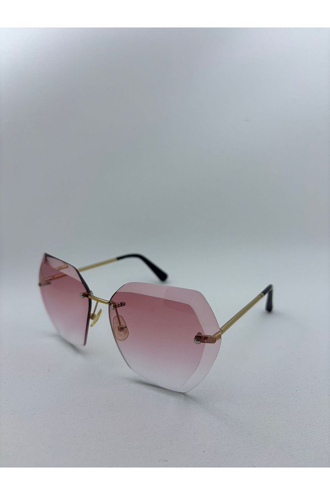 Eyewear lazer kesim bizote cam UV korumalı güneş gözlüğü La boom Adraiana C503/5C
