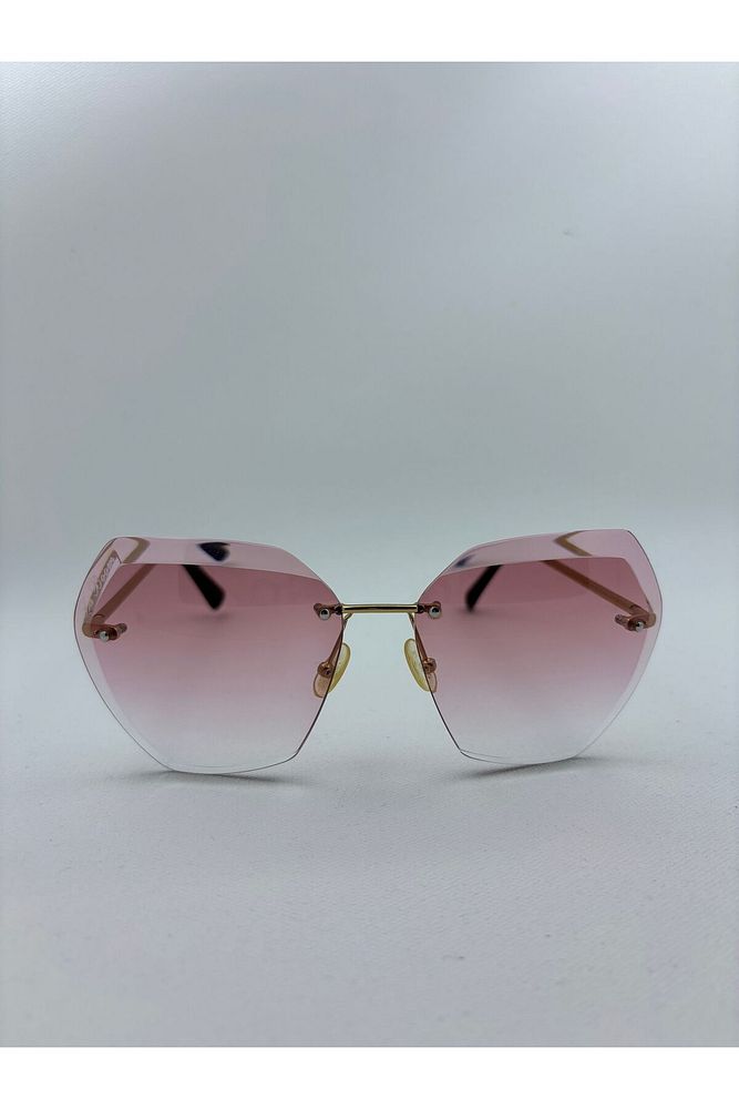 Eyewear lazer kesim bizote cam UV korumalı güneş gözlüğü La boom Adraiana C503/5C
