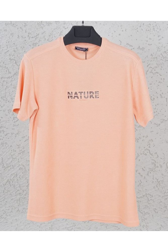 Dynamo Erkek Bisiklet Yaka Önü Nature Kabartmalı Petek Dokuma T-Shirt