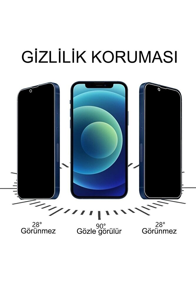 Iphone 13 Pro Max Kırılmaz Cam Full Kaplayan Privacy Hayalet Ekran Koruyucu ürün fotoğrafı