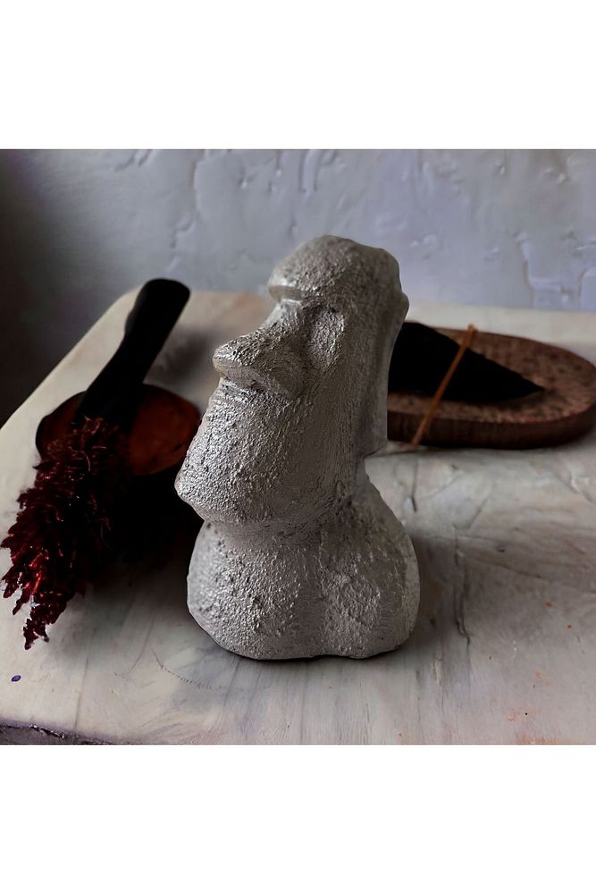 El Yapımı Beton Moai Paskalya Adası Dekoratif Heykel Hediyelik Biblo Ev Tasarım Dekoru