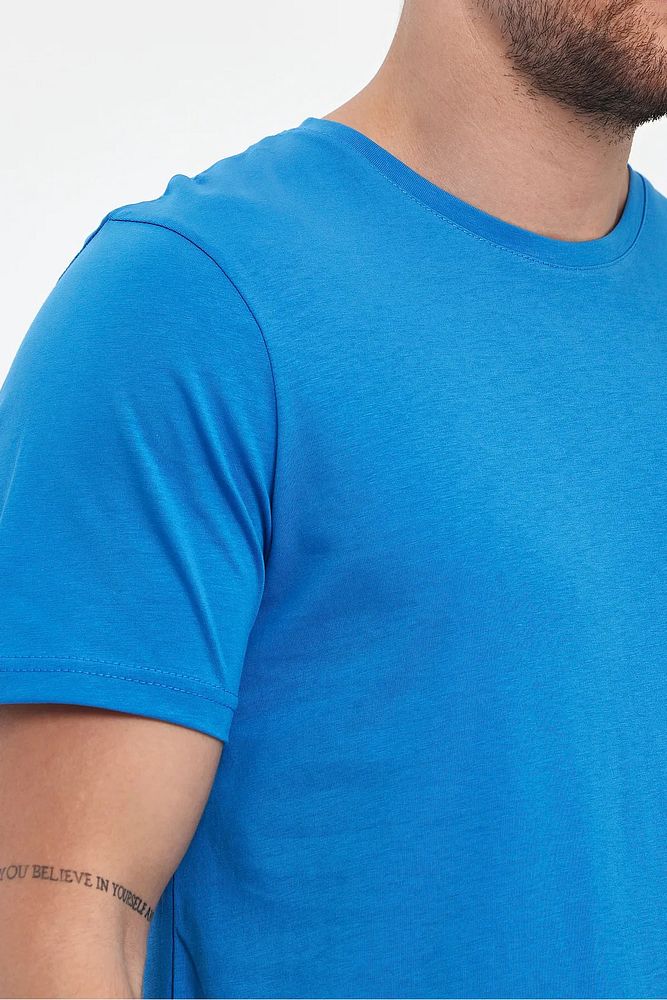 Rodi Jeans Erkek Bisiklet Yaka Rahat Kalıp Pamuklu Süprem Baskısız T-Shirt