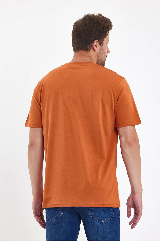 Rodi Jeans Bisiklet Yaka Rahat Kalıp Baskısız %100 Pamuk Cotton Erkek T-shirt