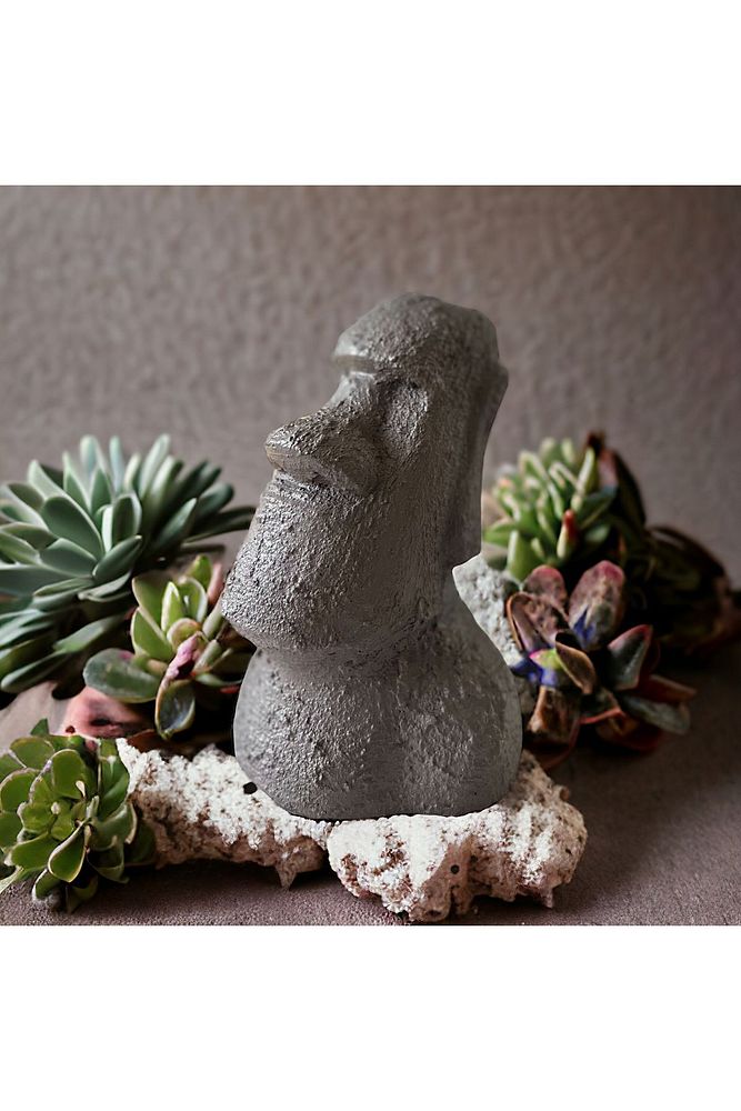 El Yapımı Beton Moai Paskalya Adası Dekoratif Heykel Hediyelik Biblo Ev Tasarım Dekoru