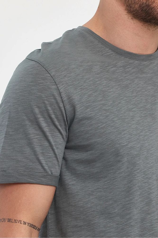 Rodi Jeans Erkek Bisiklet Yaka Rahat Kalıp Baskısız Pamuk T-Shirt
