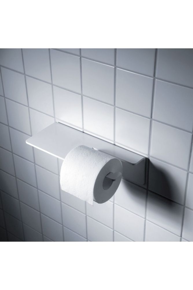 Beyaz Modern Tuvalet Kağıdı Askısı, Wc Kağıtlık