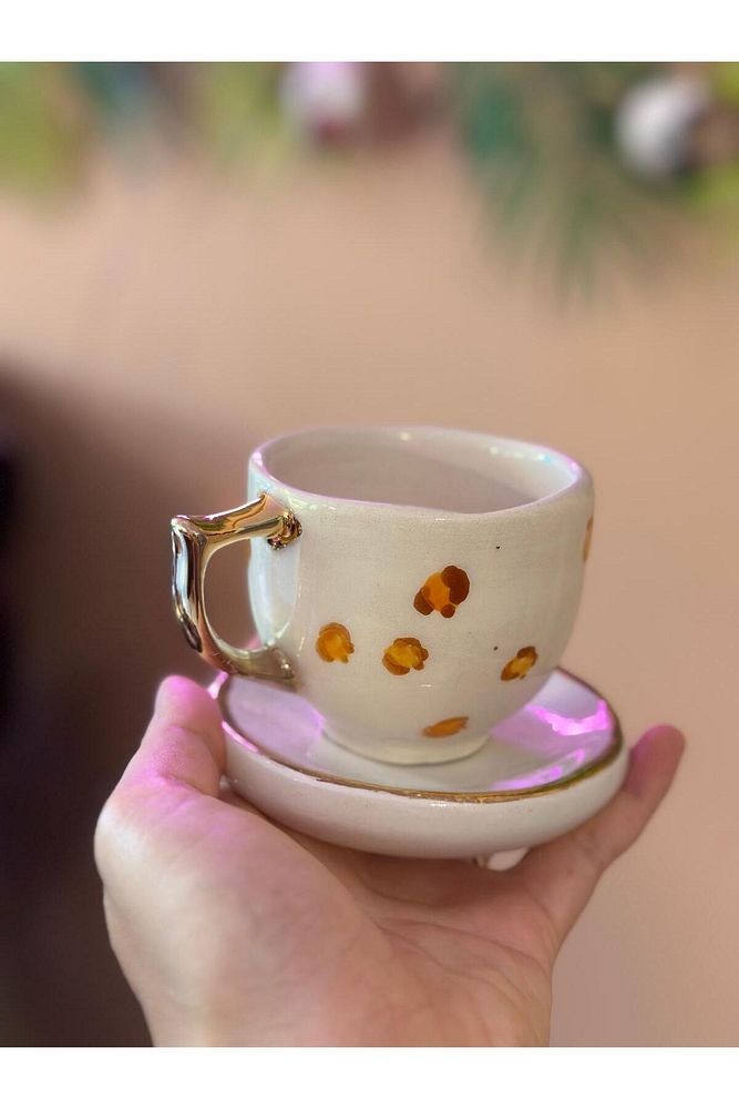 Leopar Model Bardak Mug Kahve Fincanı