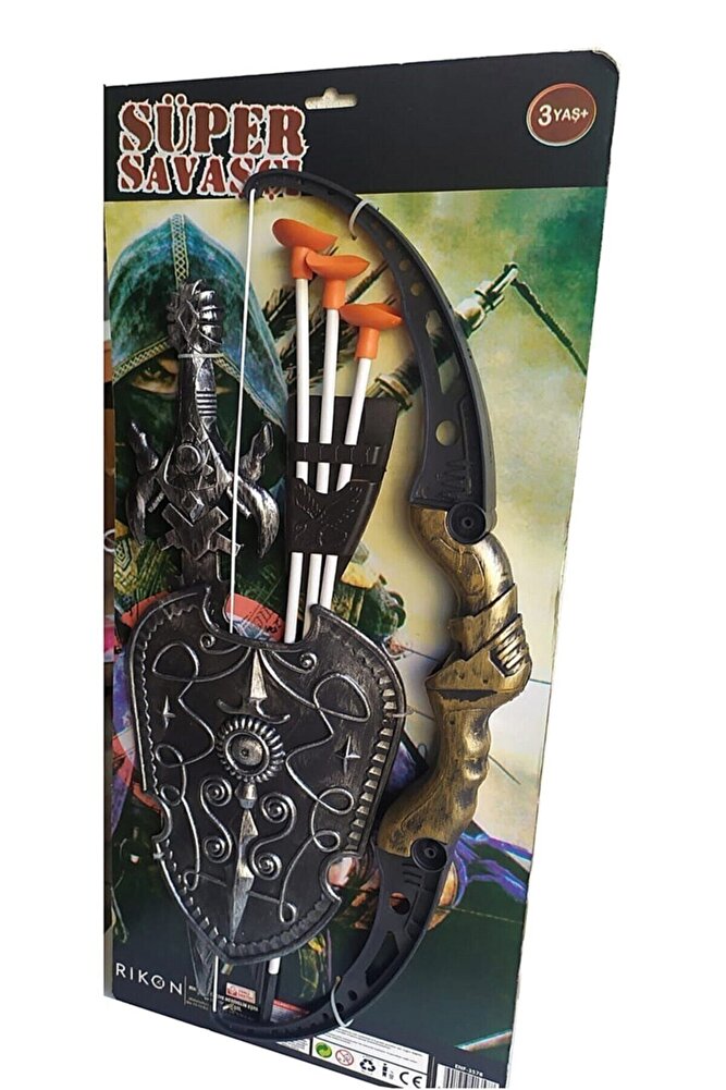 Oyuncak Süper Savaşçı Kılıç Kalkan Ok Yay Seti Enf-3578 Kullanıcı
