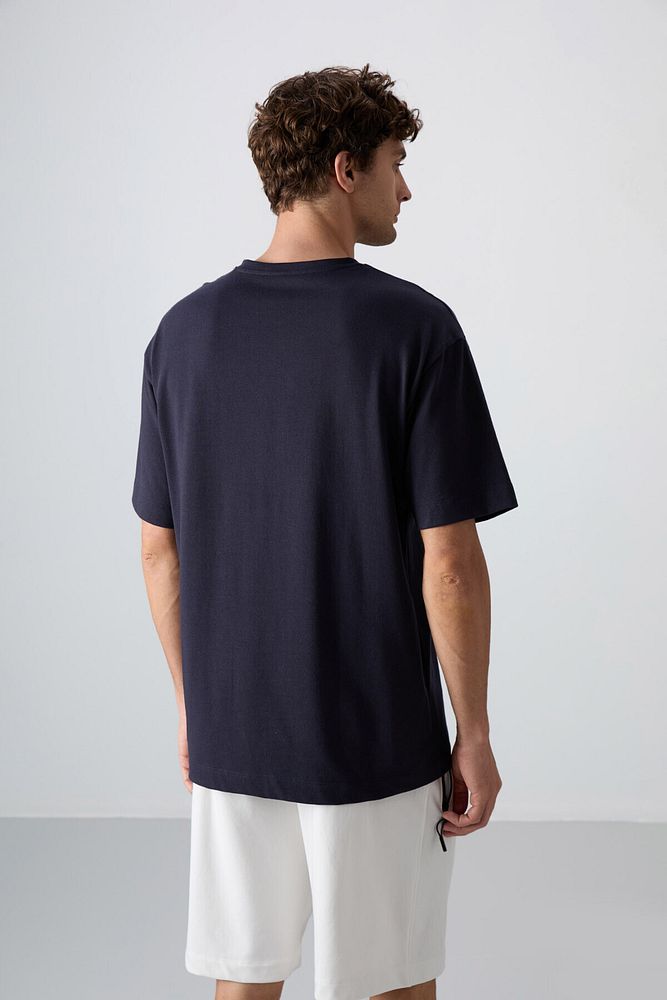 Tommy Life Pamuklu Kalın Yumuşak Dokulu Oversize Fit Baskılı Erkek T-Shirt