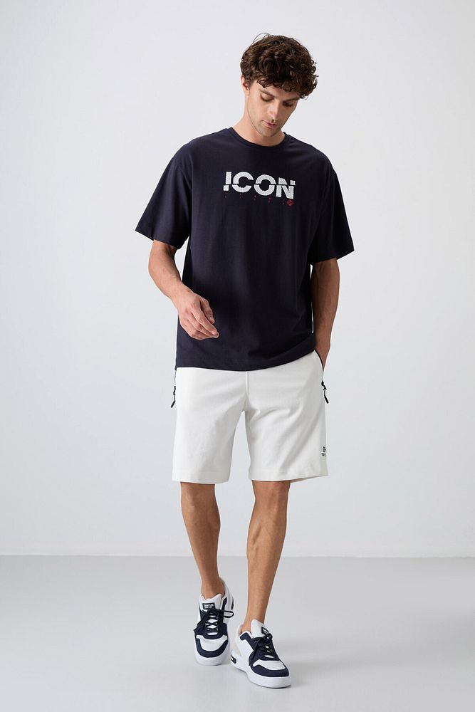 Tommy Life Pamuklu Kalın Yumuşak Dokulu Oversize Fit Baskılı Erkek T-Shirt