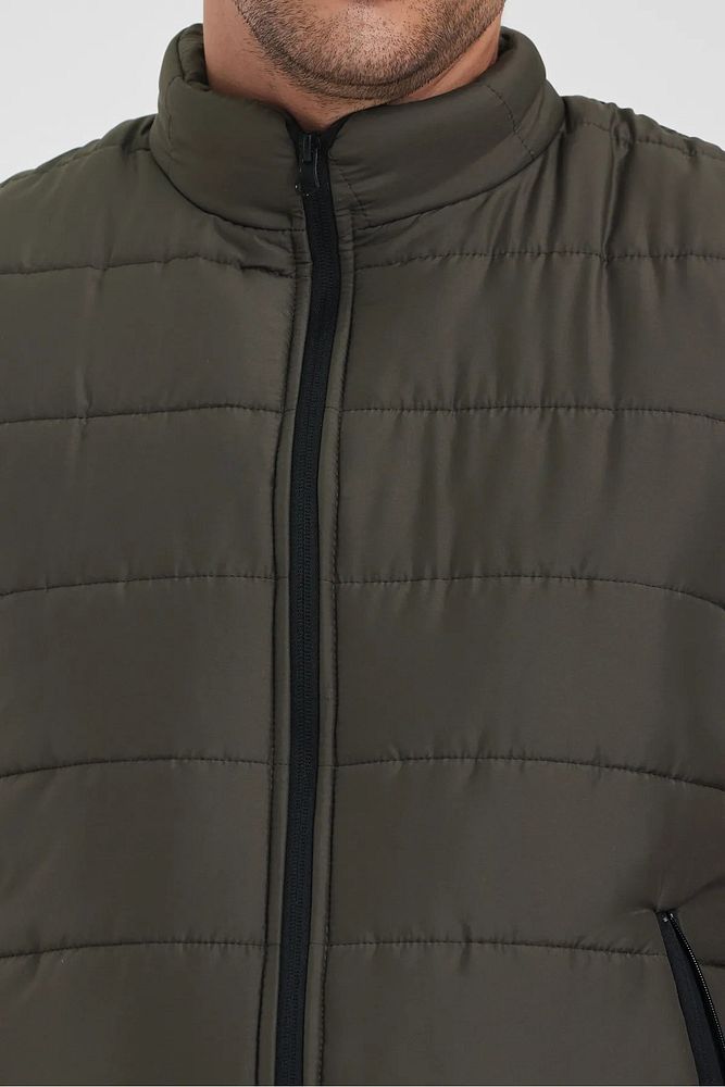 Rodi Jeans Erkek Dik Yaka Cebi Fermuarlı Kapitone Yelek