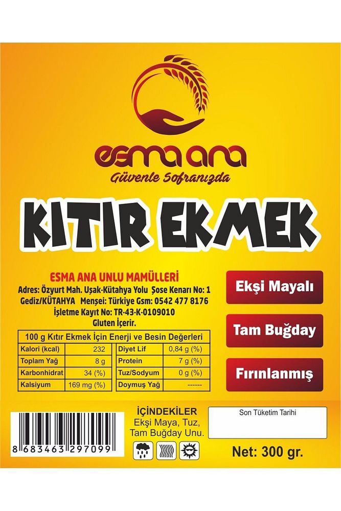 KITIR EKMEK 300 GR
