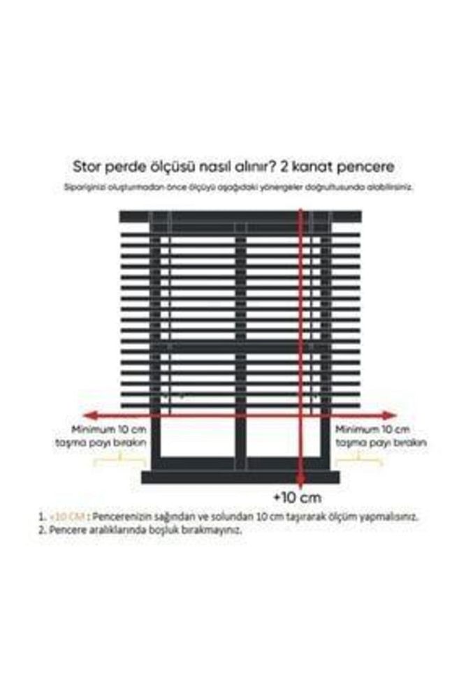 Ekru Renk Avangart Lazer Kesim Stor Perde ELZ07