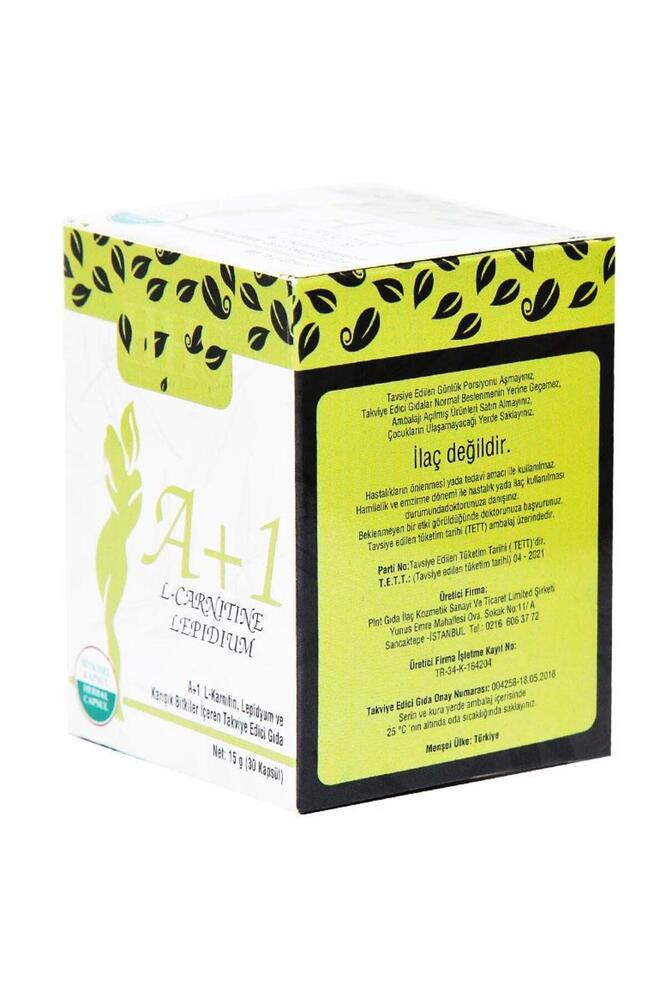 what's the recommended dose of l carnitine Hhs A1 L-Carnitine Lepidium Bitkisel 30 Kapsül X 2 Adet main image 1