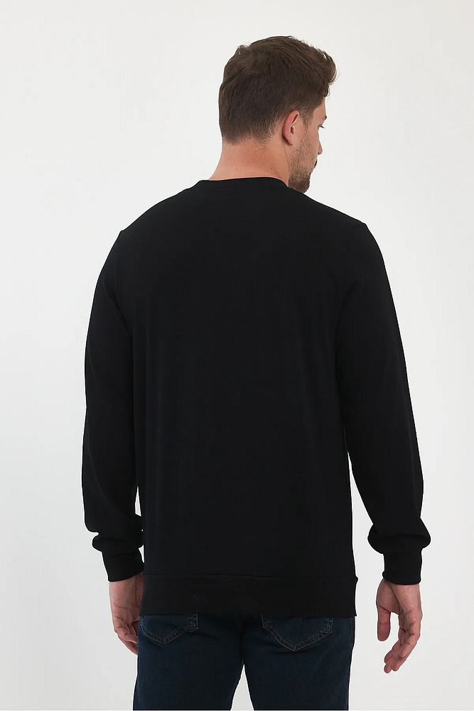 Rodi Jeans Erkek Bisiklet Yaka Baskısız Rahat Kalıp Mevsimlik Sweatshirt