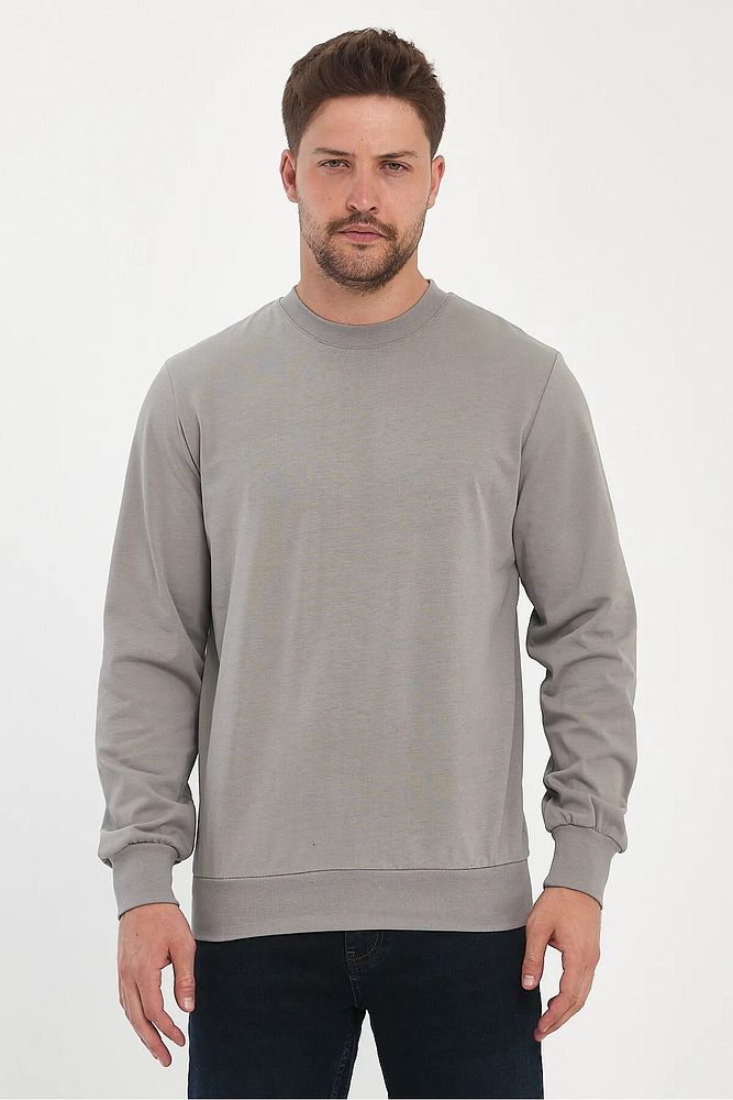 Rodi Jeans Erkek Bisiklet Yaka Baskısız Rahat Kalıp Mevsimlik Sweatshirt