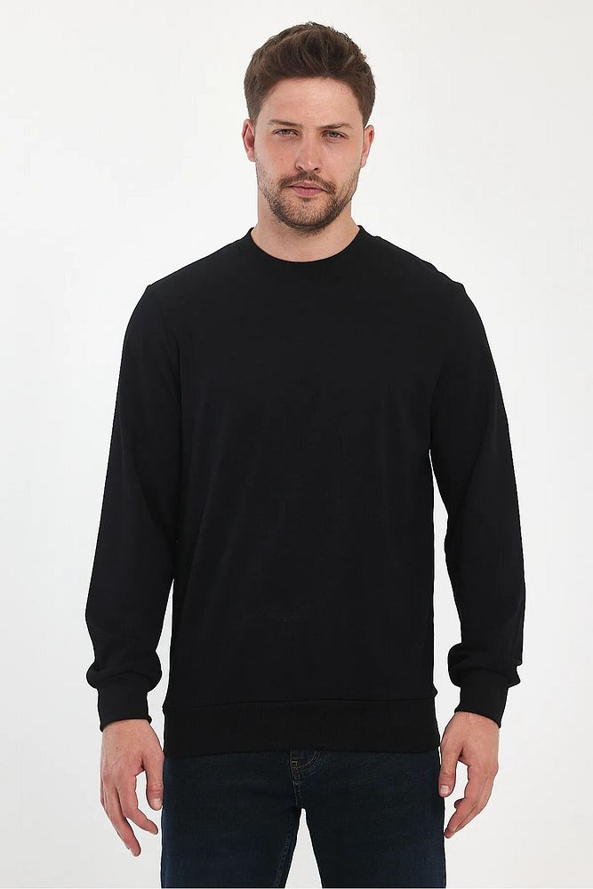 Rodi Jeans Erkek Bisiklet Yaka Baskısız Rahat Kalıp Mevsimlik Sweatshirt