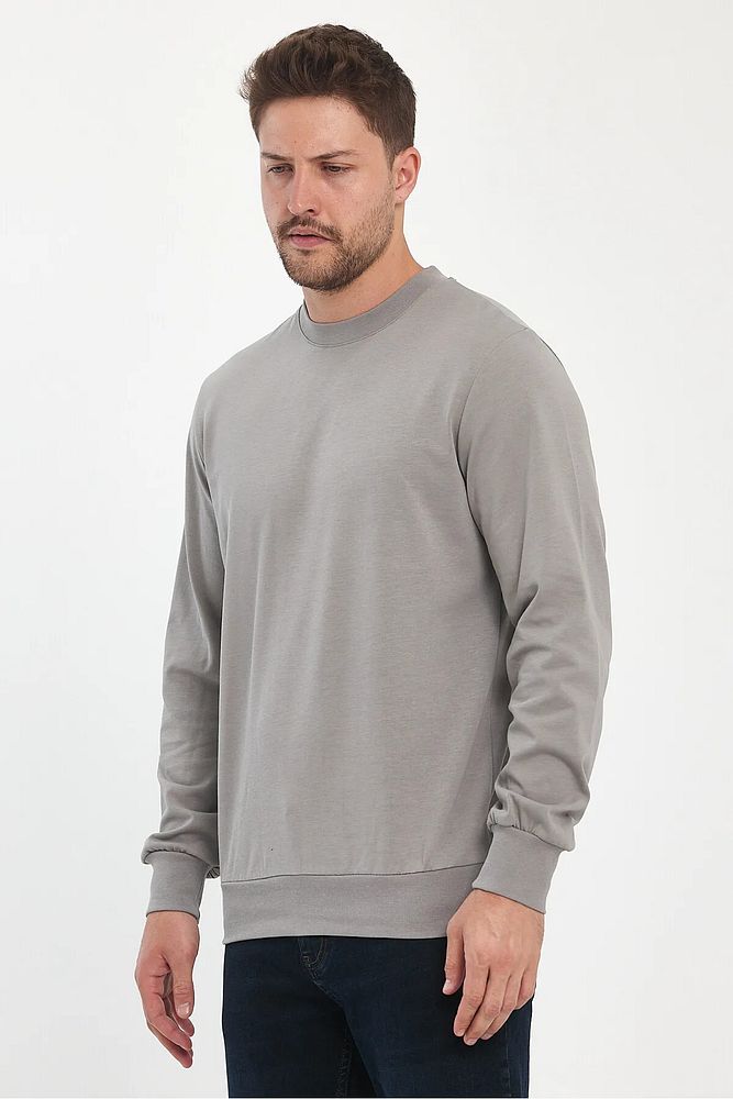 Rodi Jeans Erkek Bisiklet Yaka Baskısız Rahat Kalıp Mevsimlik Sweatshirt