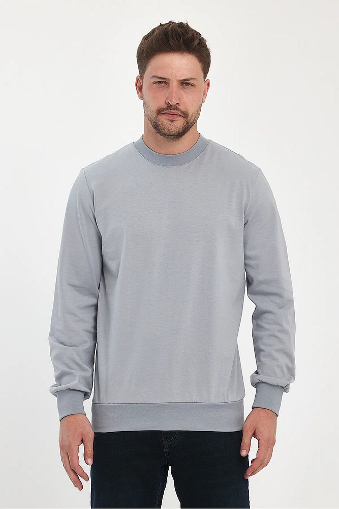 Rodi Jeans Erkek Bisiklet Yaka Baskısız Rahat Kalıp Mevsimlik Sweatshirt
