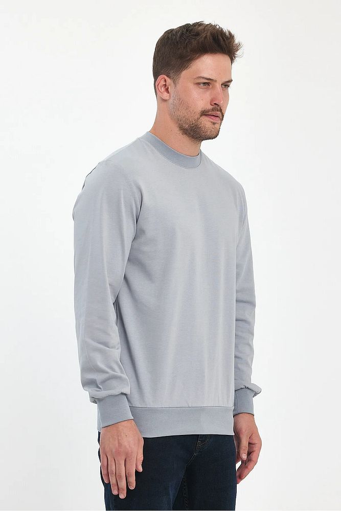 Rodi Jeans Erkek Bisiklet Yaka Baskısız Rahat Kalıp Mevsimlik Sweatshirt