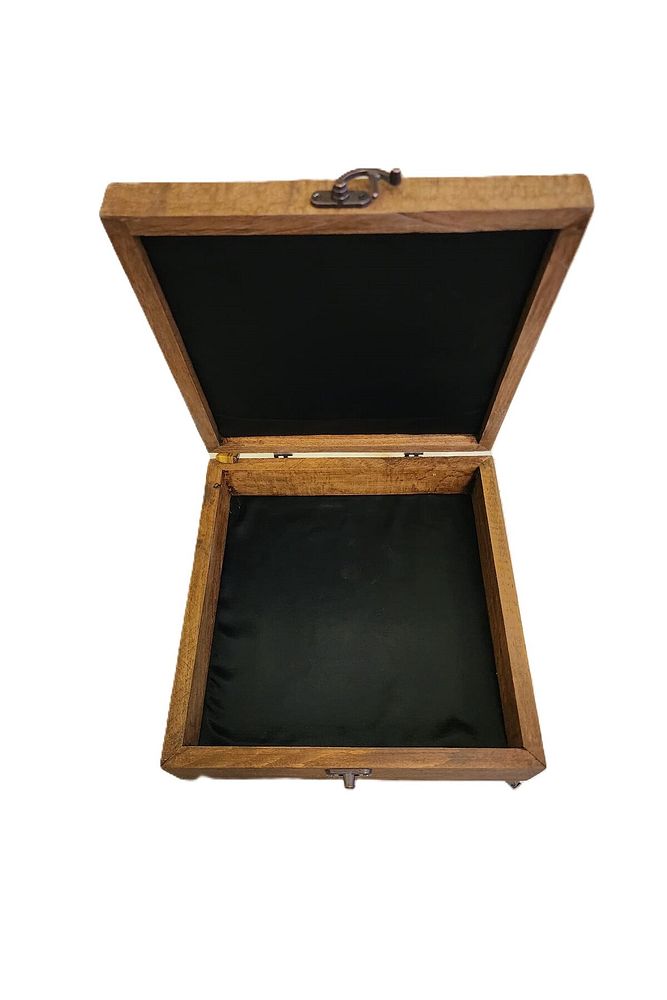 Mia92-çini Organizer - Takı-mücevher-ikramlık Kutusu Ahşap Çinili -çok Amaçlı (EL IŞÇİLİĞİ)22*22 Cm