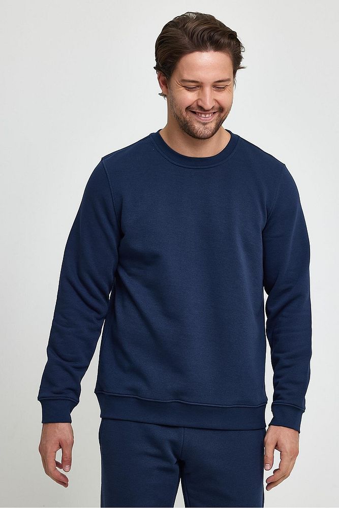 Oil Park Erkek Regular Fit Bisiklet Yaka Selanik Sweatshirt