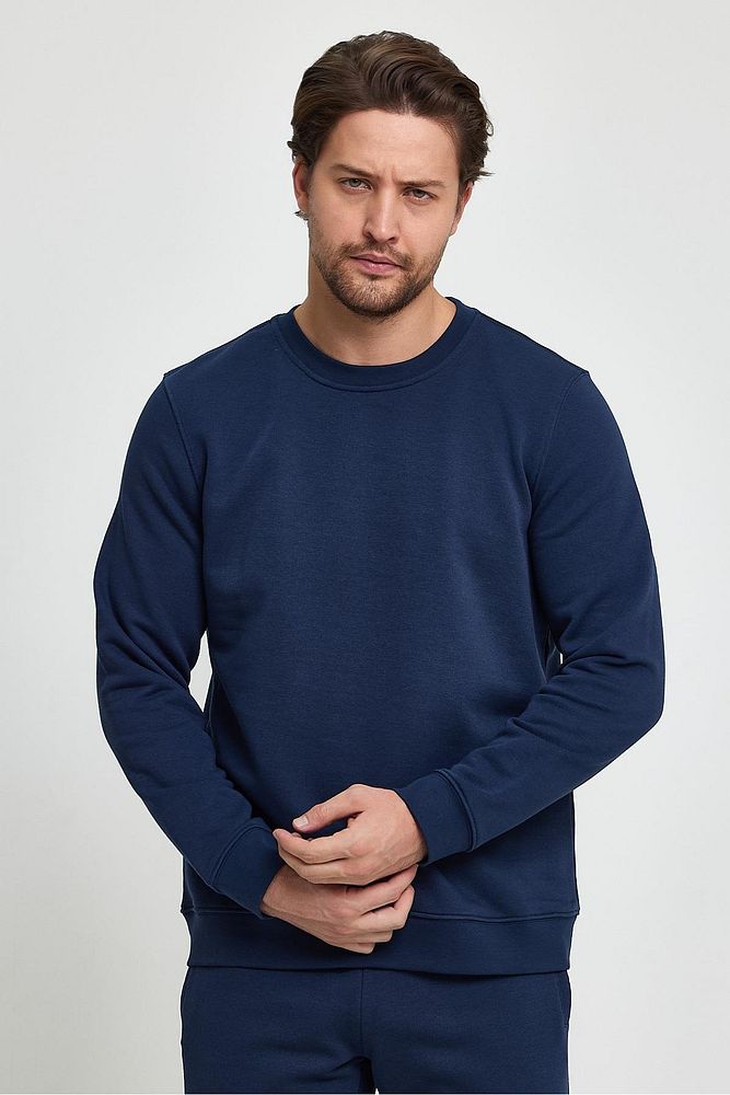 Oil Park Erkek Regular Fit Bisiklet Yaka Selanik Sweatshirt