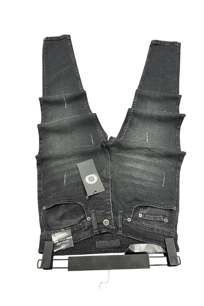 Erkek Kimyasallı Destrolü Eskitmeli Skinny Fit Kot Pantolon