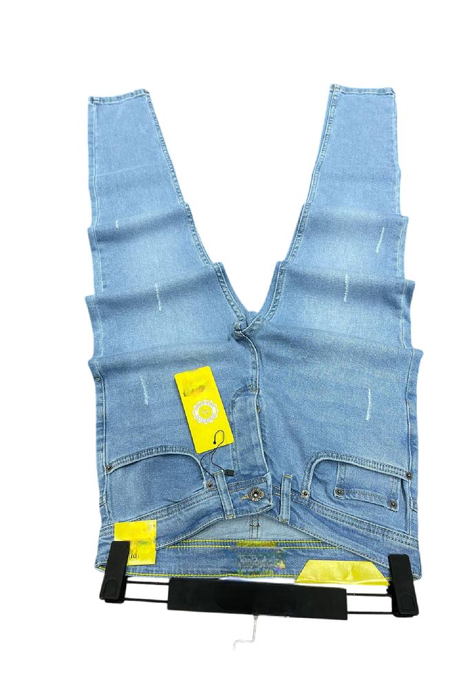 Erkek Kimyasallı Destrolü Eskitmeli Skinny Fit Kot Pantolon