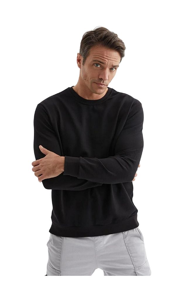 Rodi Jeans Erkek Bisiklet Yaka Relax Fit Kalıp 2 iplik Mevsimlik Baskısız İnce Sweatshirt