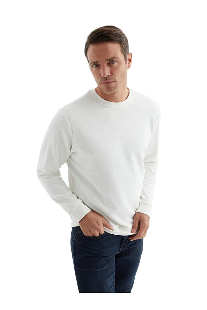 Rodi Jeans Erkek Bisiklet Yaka Relax Fit Kalıp 2 iplik Mevsimlik Baskısız İnce Sweatshirt