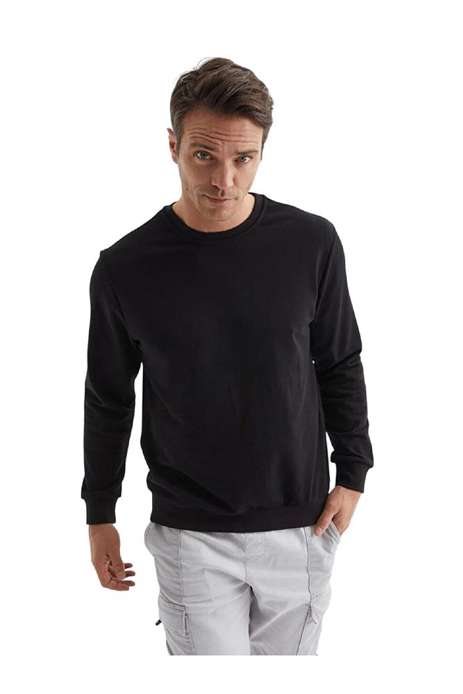 Rodi Jeans Erkek Bisiklet Yaka Relax Fit Kalıp 2 iplik Mevsimlik Baskısız İnce Sweatshirt