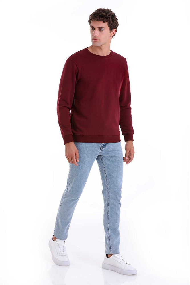 Rodi Jeans Erkek Bisiklet Yaka Basic Rahat Form İnce Mevsimlik 2 İplik VİP Sweatshirt