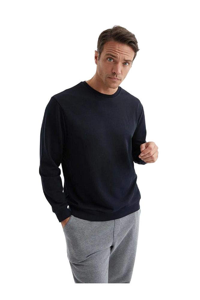 Rodi Jeans Erkek Bisiklet Yaka Relax Fit Kalıp 2 iplik Mevsimlik Baskısız İnce Sweatshirt