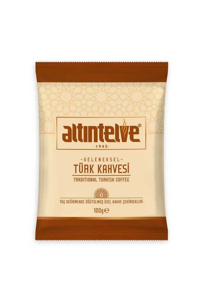 TÜRK KAHVESİ 5X100 GR (500 gr) TAŞ DEĞİRMENDE ÖĞÜTÜLMÜŞ